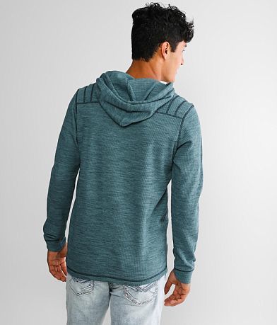BKE Thermal Henley Hoodie back view