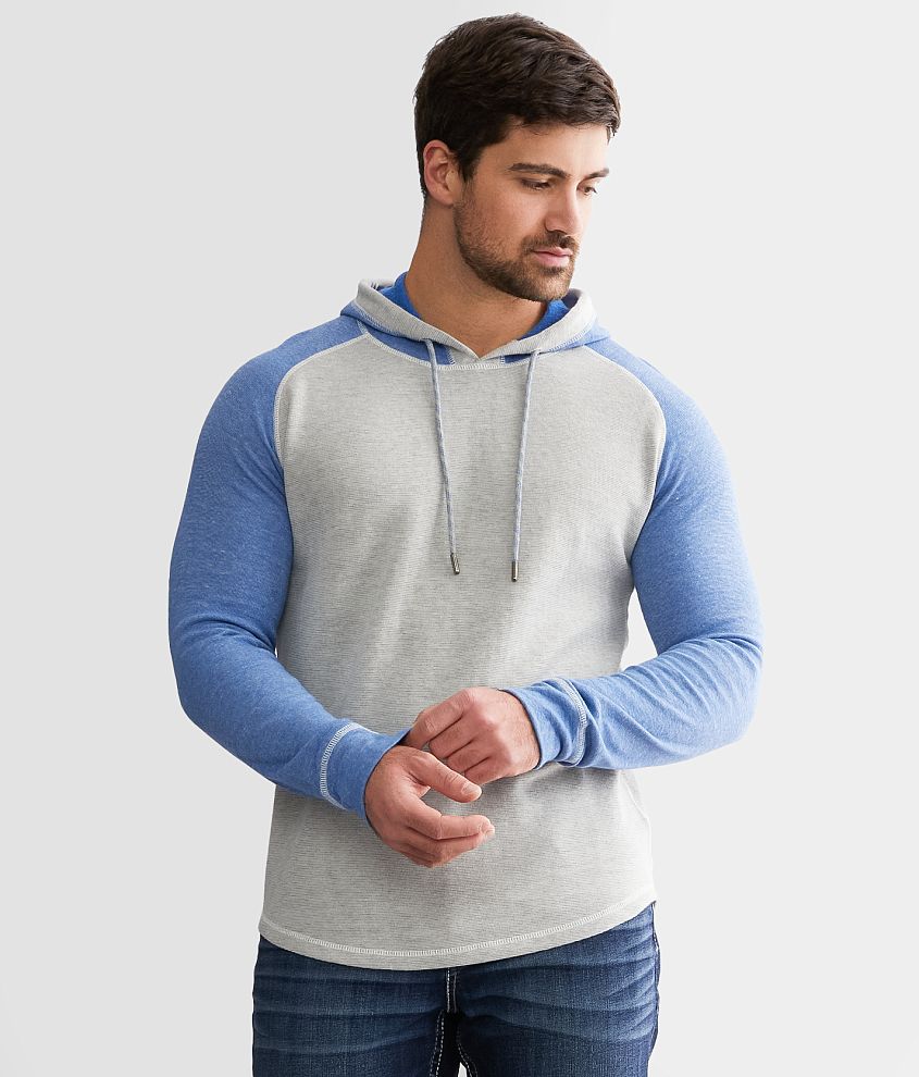 BKE Heathered Raglan Sleeve Hoodie - Men's Sweatshirts in Baleine Blue ...