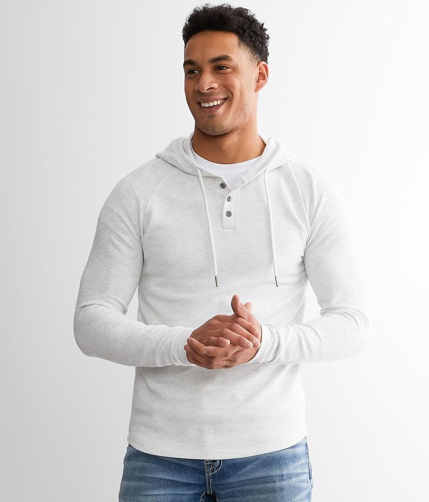 Henley hooded outlet sweatshirt