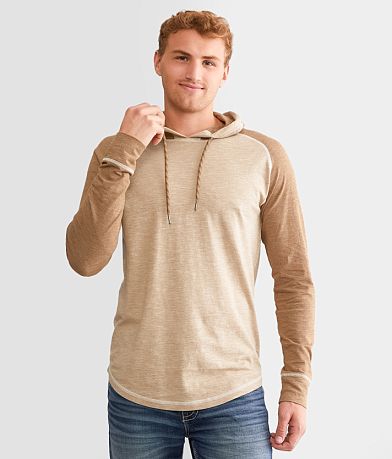 BKE Marled Raglan Hoodie front view