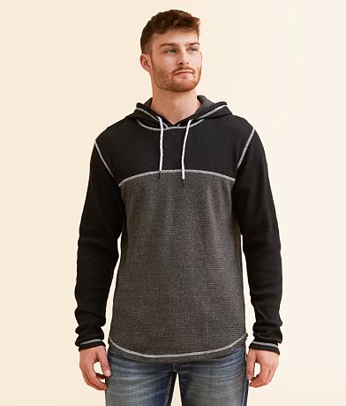 BKE Color Block Thermal Hoodie front view