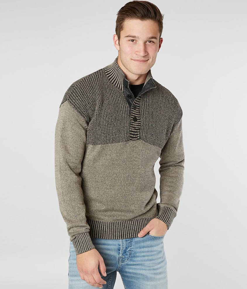 BKE Hixson Henley Sweater front view