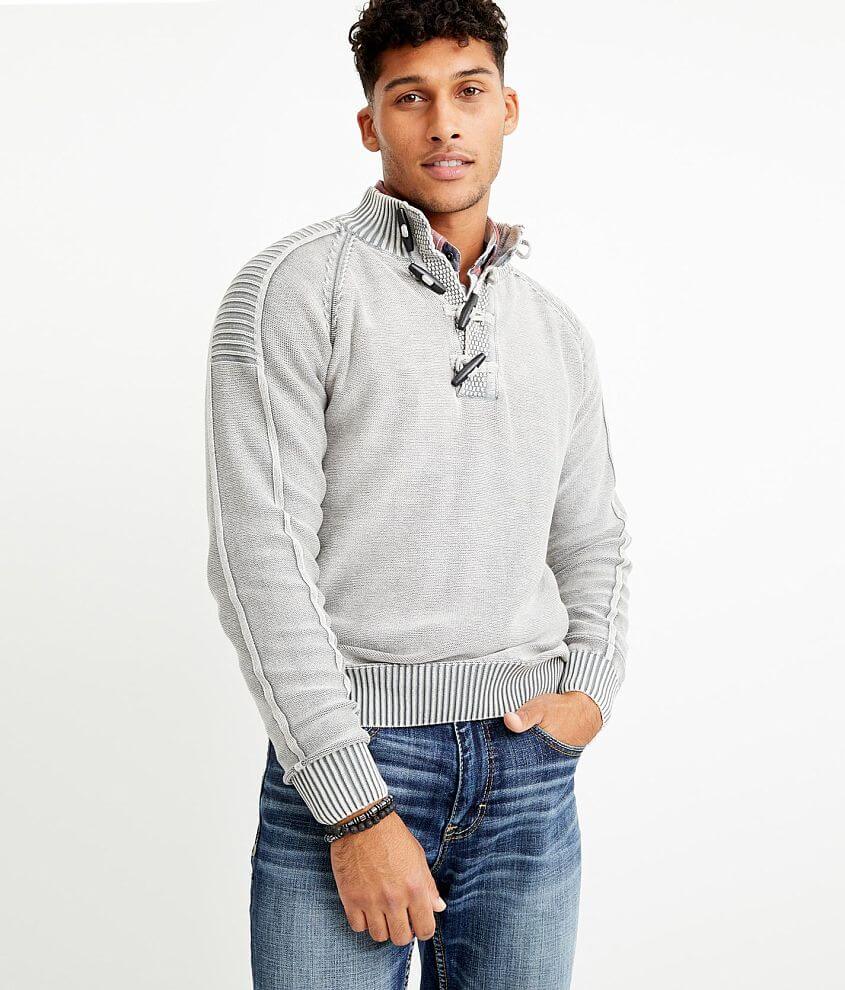 BKE Phillips Toggle Mock Neck Sweater front view