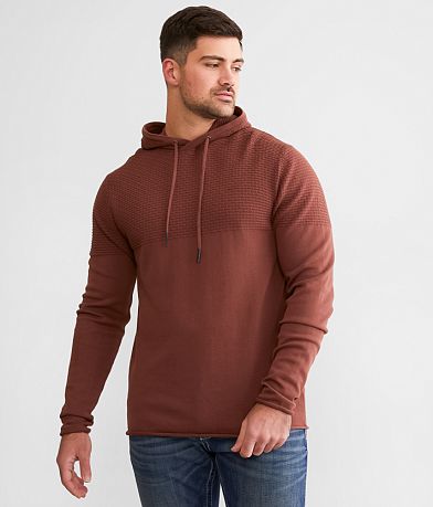 Outpost Makers Fleece Waffle Knit Hoodie - Men's Sweatshirts in Tablewine