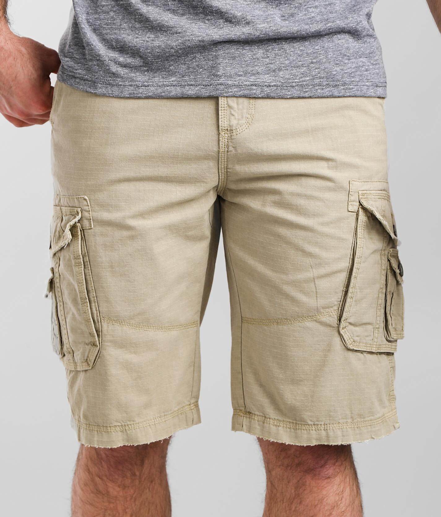 buckle jean shorts for men