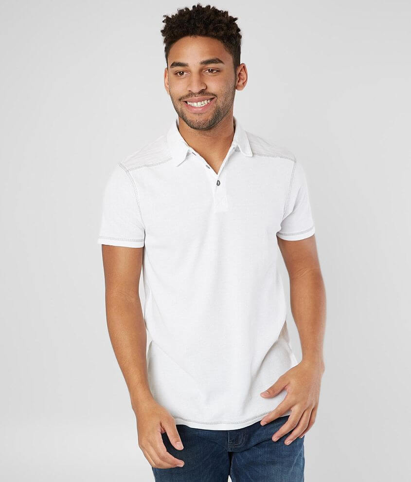 BKE Cameron Thermal Polo - Men's Polos in White | Buckle