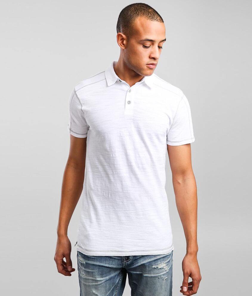 BKE Slub Knit Polo front view