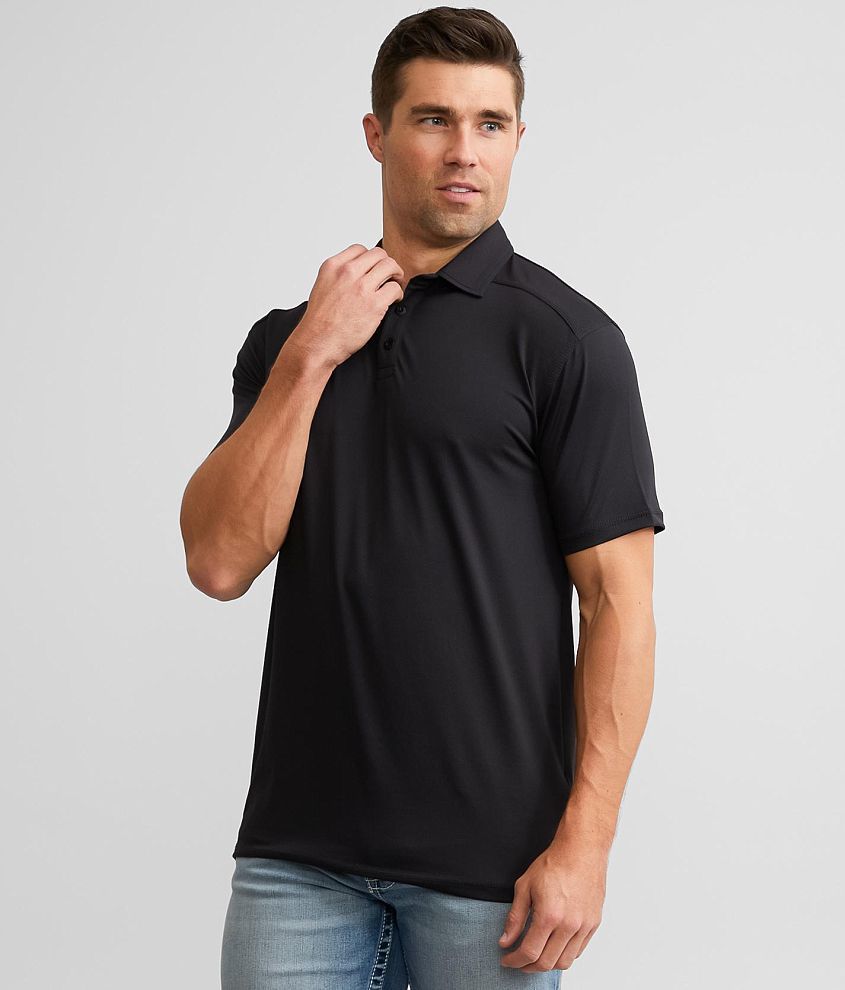 BKE Performance Polo - Men's Polos in Jet Black | Buckle