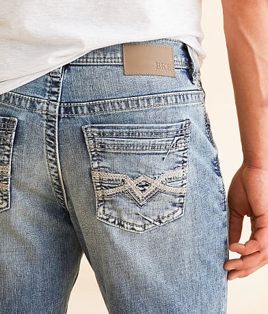 BKE Seth Straight Stretch Jean back pocket view