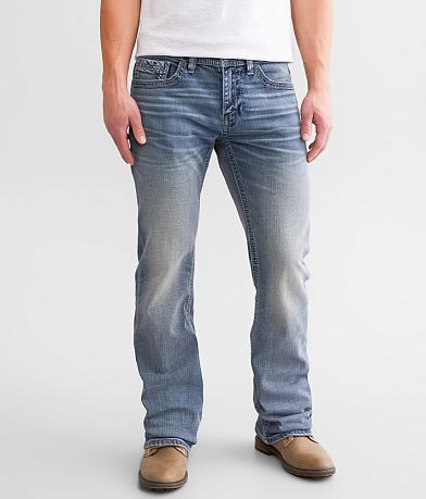 Black Slim Bootcut Jeans Mens