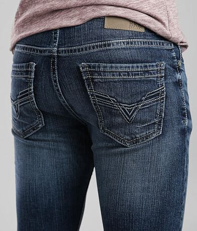 BKE Alec Straight Stretch Jean back pocket view