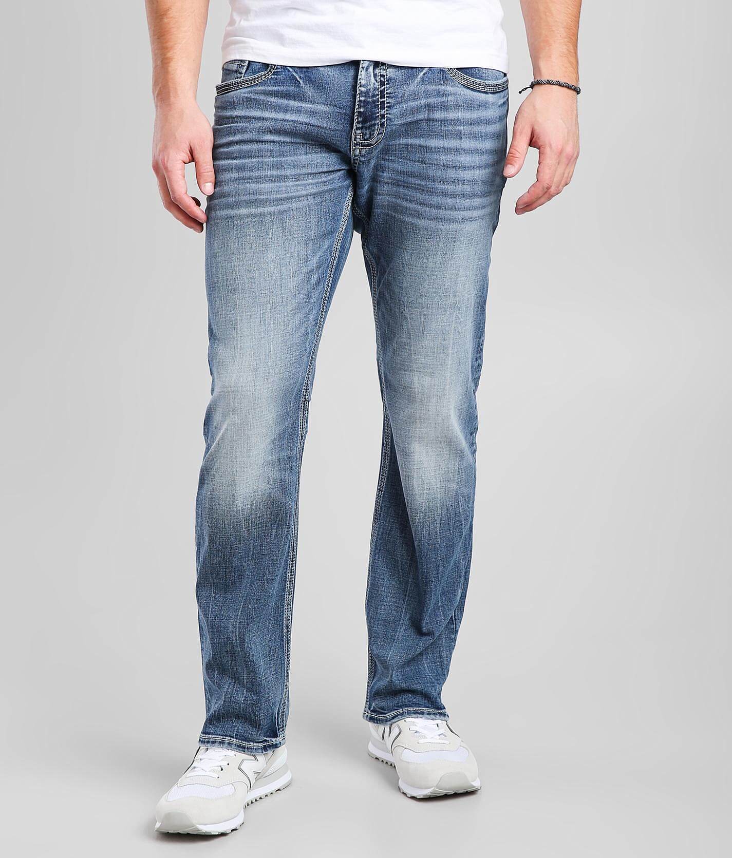 mens buckle black jeans