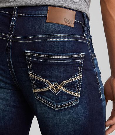 BKE Jake Straight Stretch Jean back pocket view