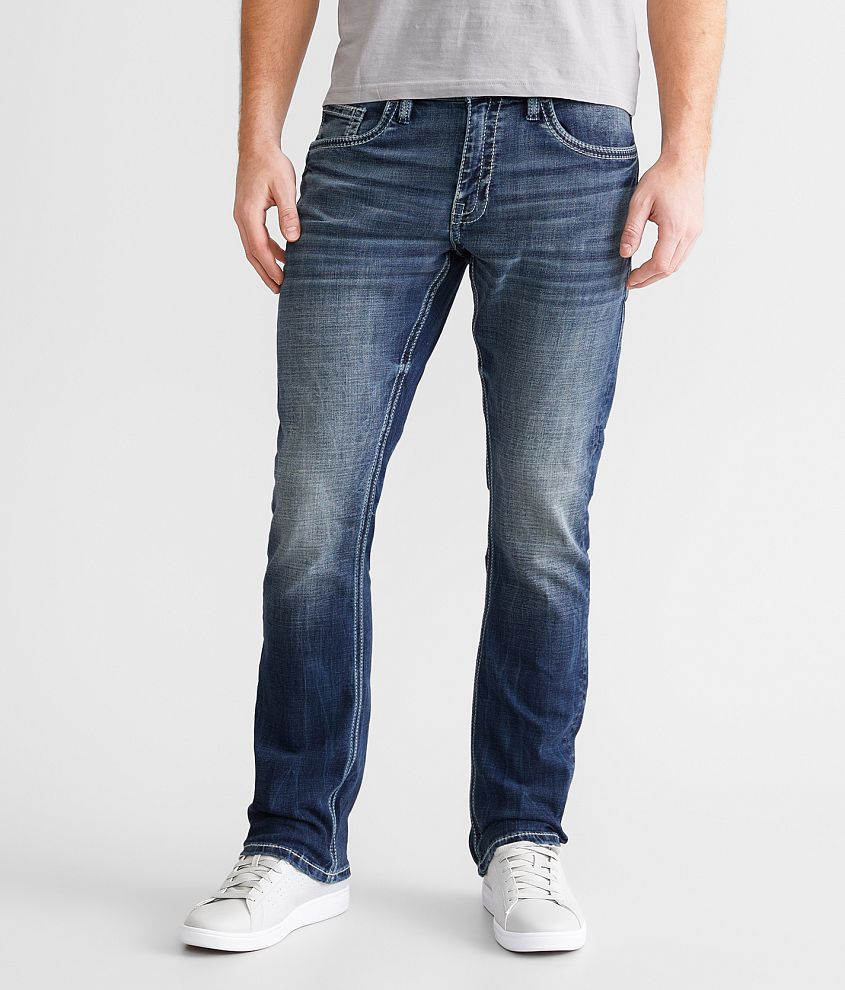 BKE Jake Straight Stretch Jean - Men's Jeans in Wood | Buckle