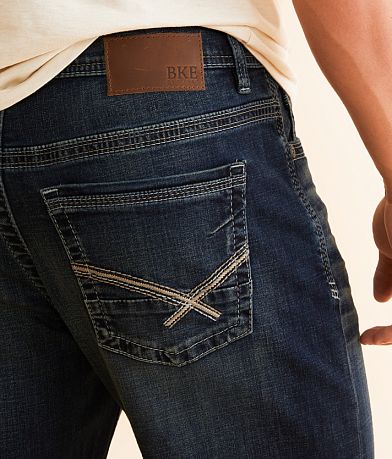 BKE Seth Straight Stretch Jean back pocket view
