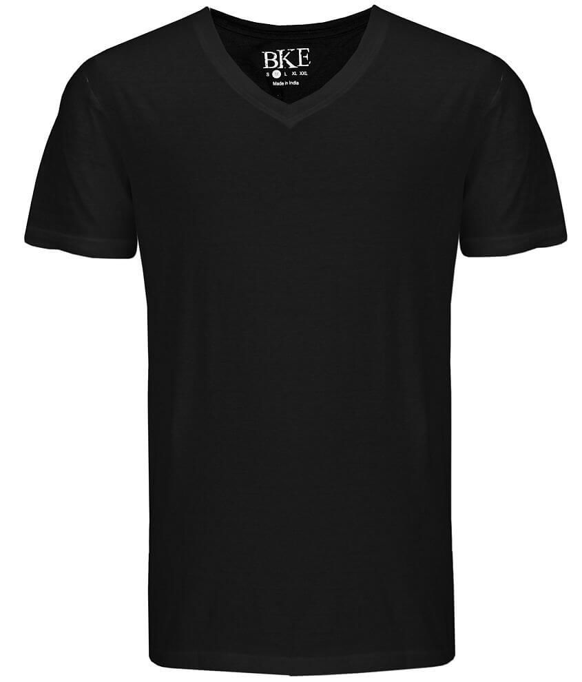 BKE Solid V-Neck T-Shirt front view