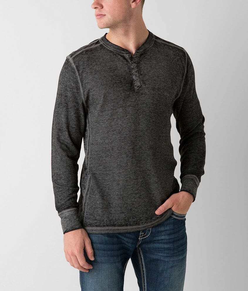 Buckle Black Anthony Thermal Henley front view