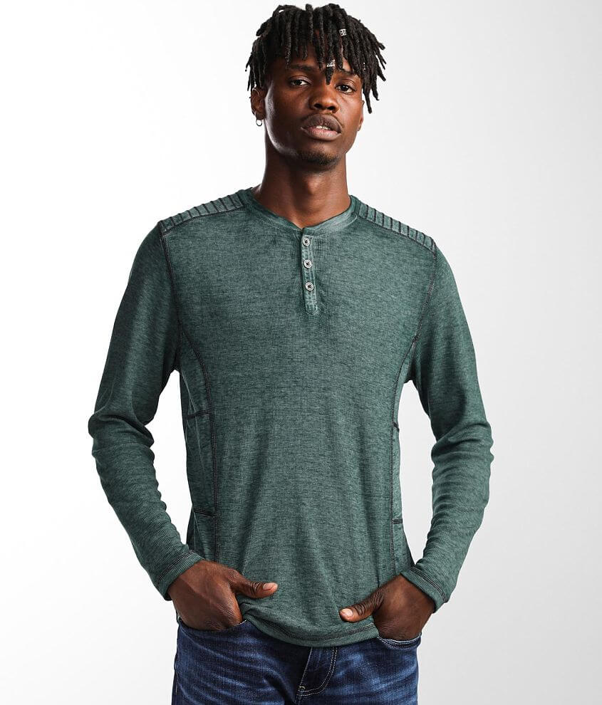 Buckle Black Thomas Thermal Henley - Men's T-Shirts in Pine Grove