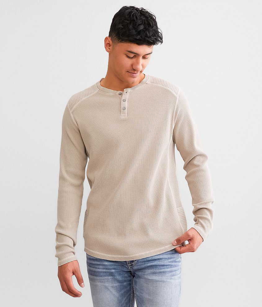 Waffle Knit Henley