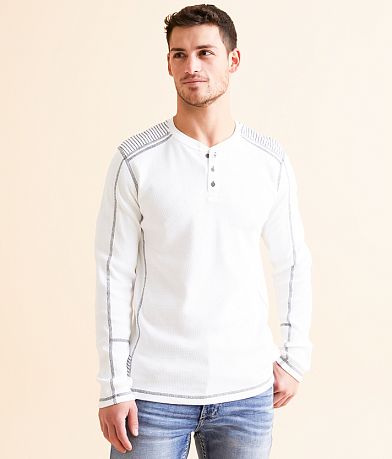 BKE White Men's store Long Sleeve Large, Slim Fit Stretch