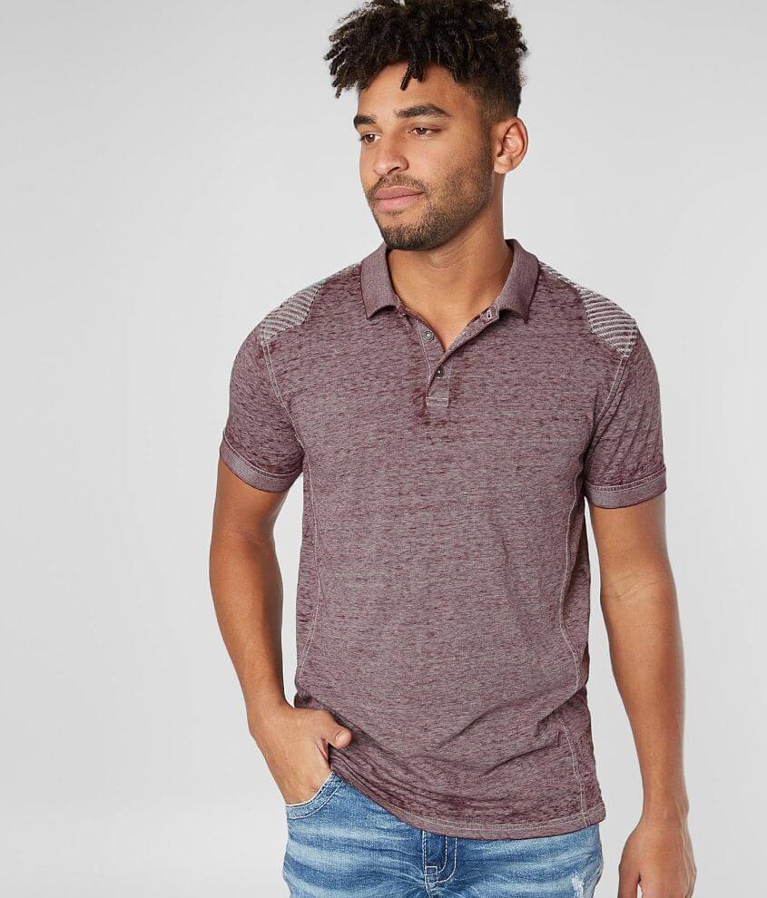 Buckle Black Burnout Polo