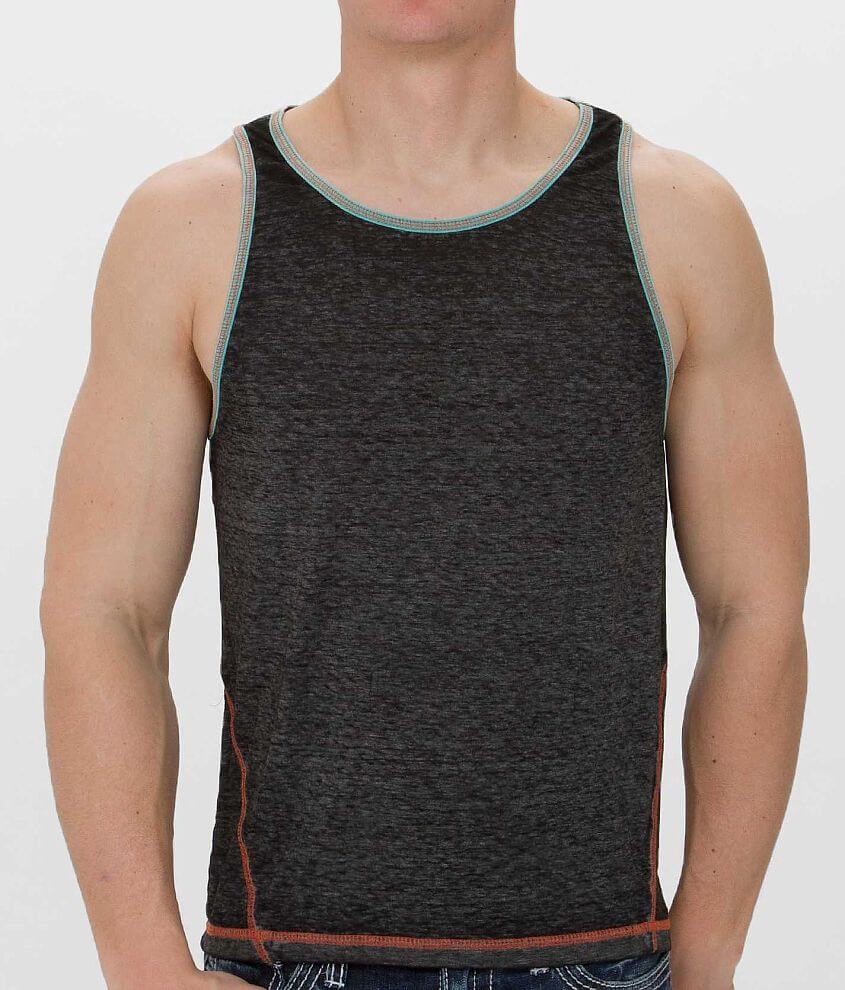 Buckle Black Hard Days Tank Top front view