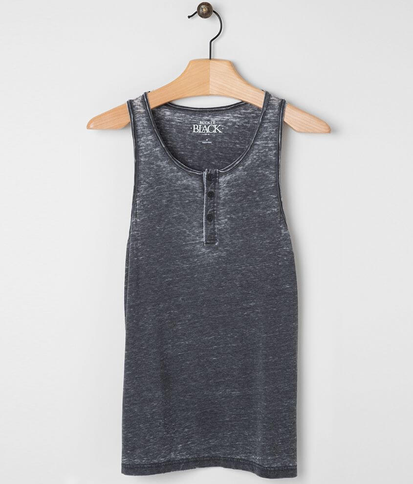 Buckle Black Earth Henley Tank Top front view