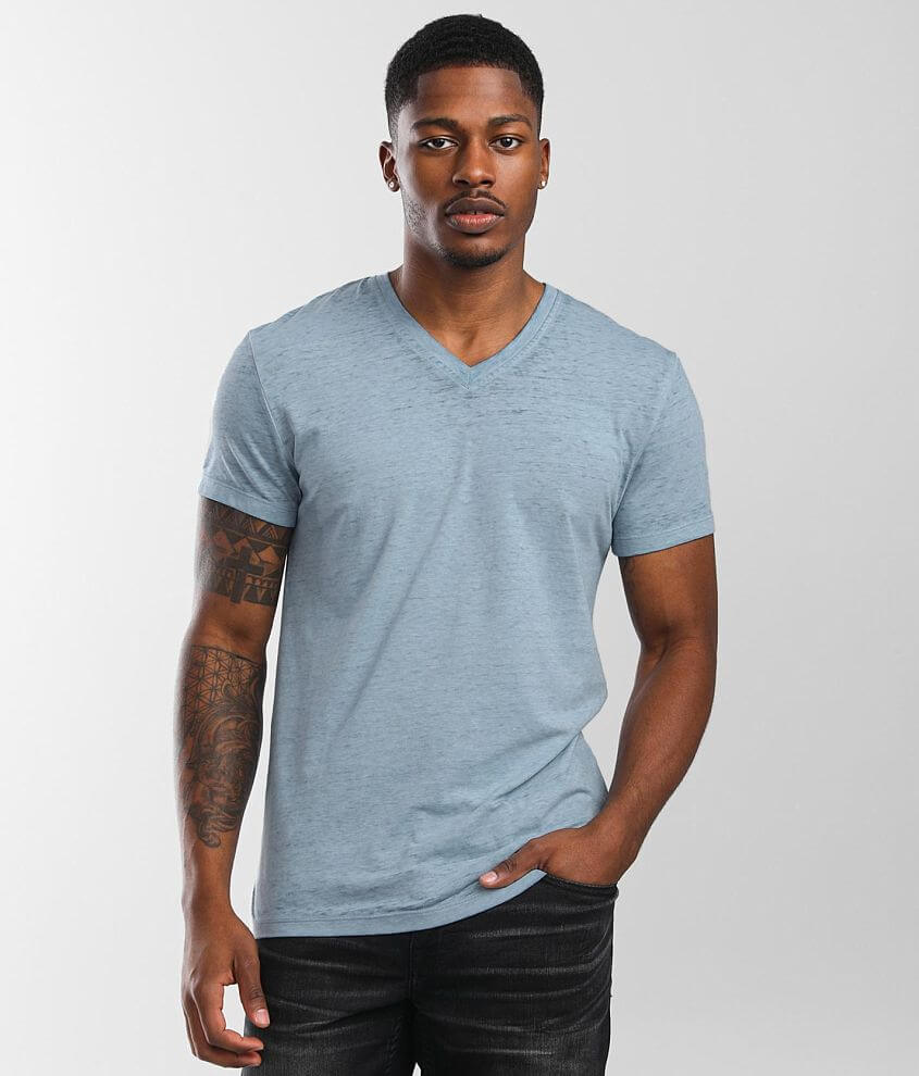 Buckle Black Burnout T-Shirt - Men's T-Shirts in Black