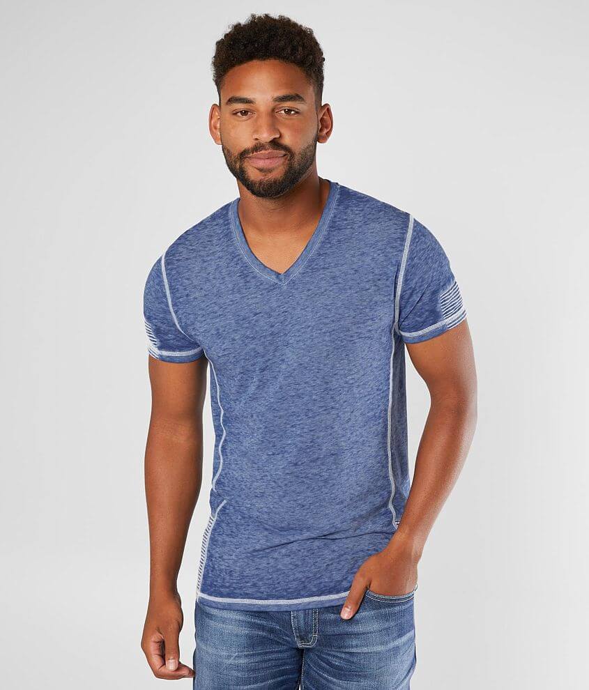 Buckle Black Tripunto Burnout T-Shirt - Men's T-Shirts in Estate Blue ...