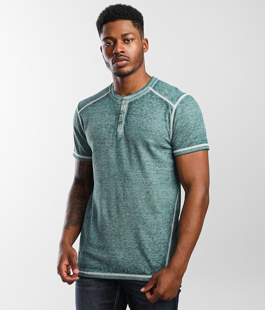 Short sleeve shop thermal henley