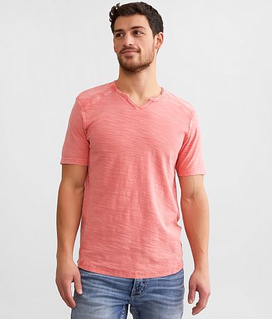 Buckle Black Slub Knit T-Shirt front view