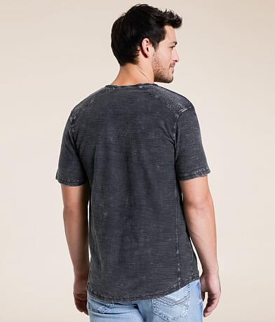 Buckle Black Slub Knit T-Shirt BACK