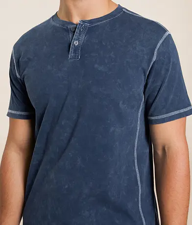 Buckle Black Washed Henley misc detail 1 view