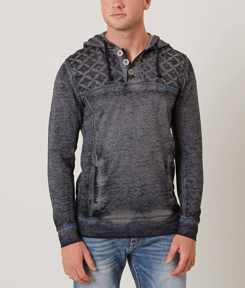Buckle Black Two Times Henley Sweatshirt front view