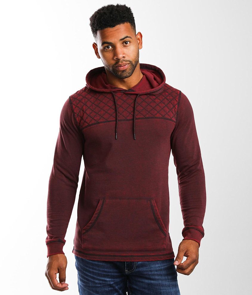 Quilted store hoodie men's