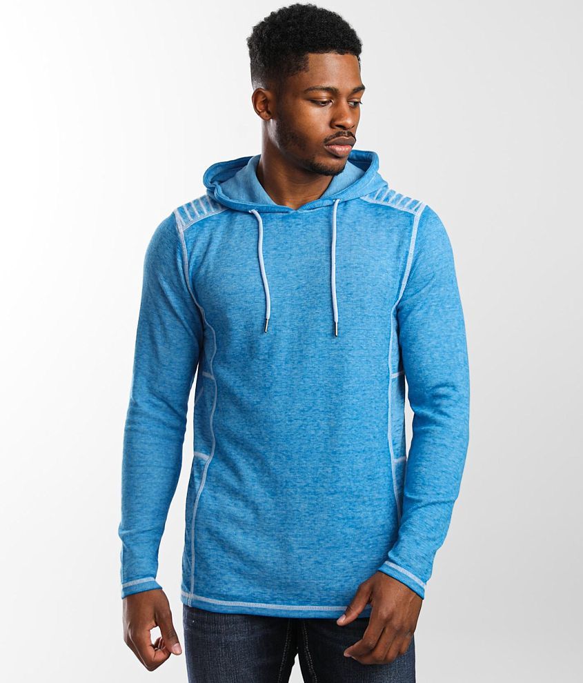 Buckle Black Thomas Thermal Hoodie - Men's Sweatshirts in Mediterranean  Blue