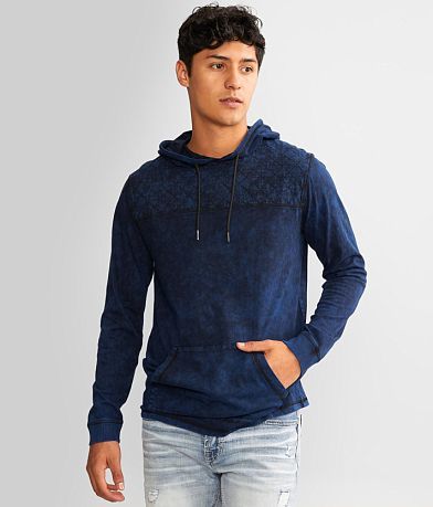 Buckle Black Acid Washed Hoodie front view