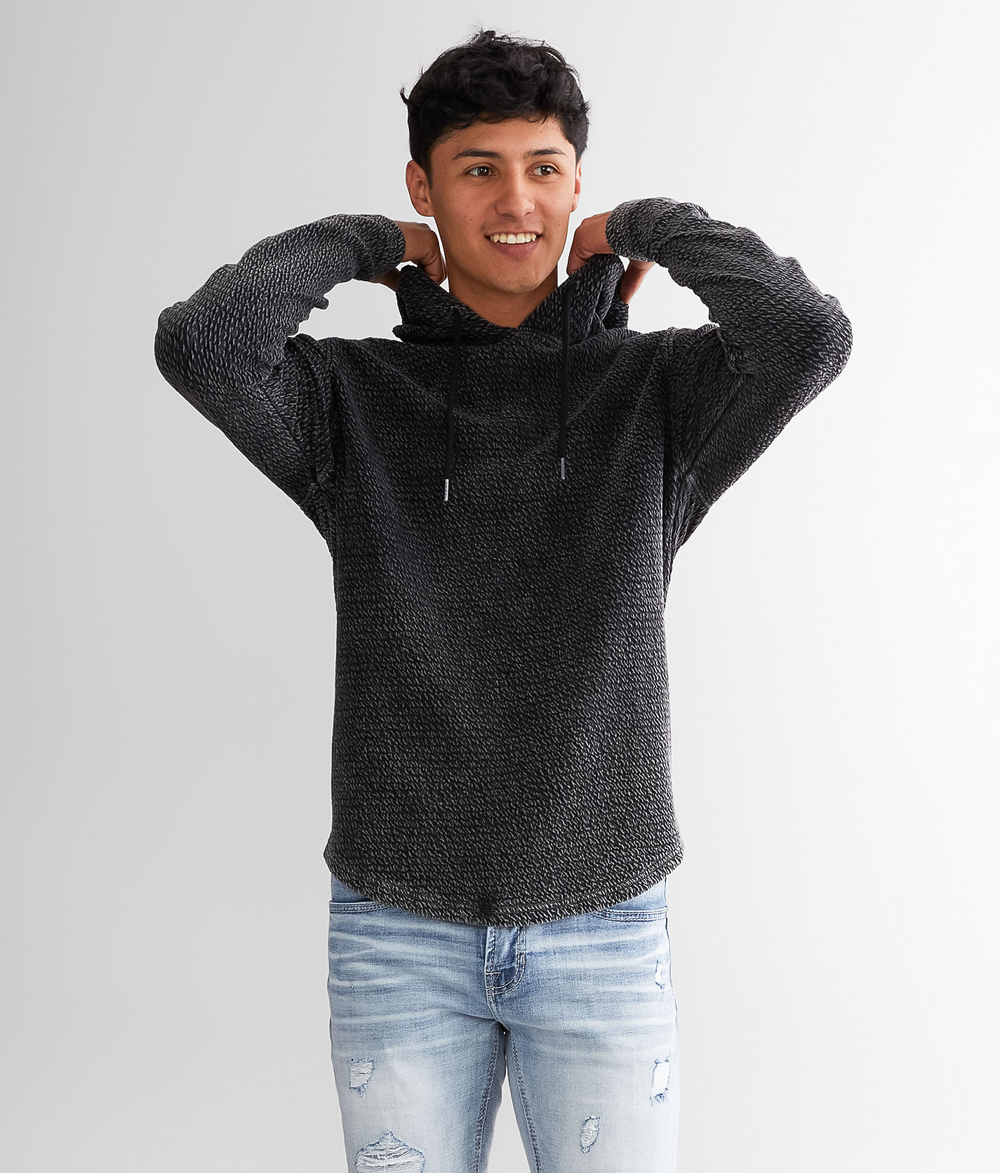 https://www.buckle.com/buckle-black-textured-knit-hoodie/prd-34701BB4388