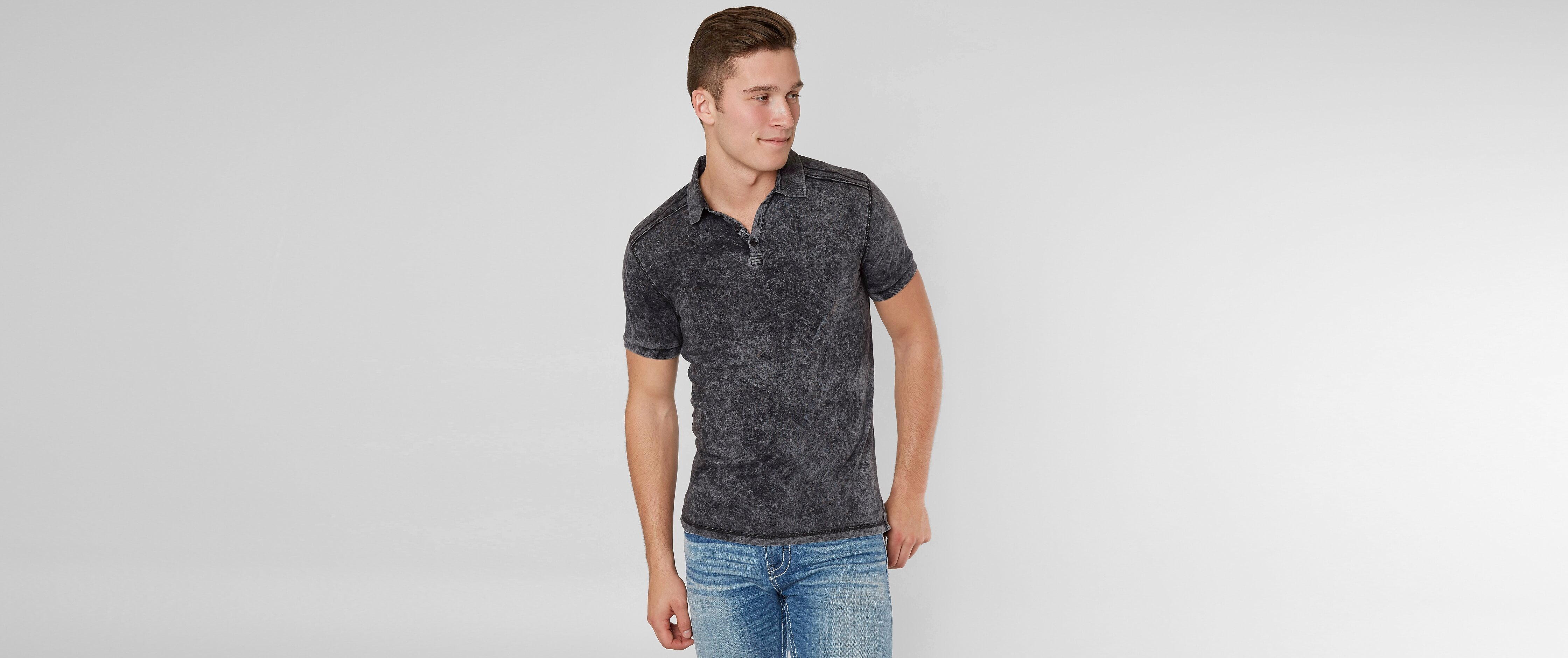 Buckle Black Jersey Polo