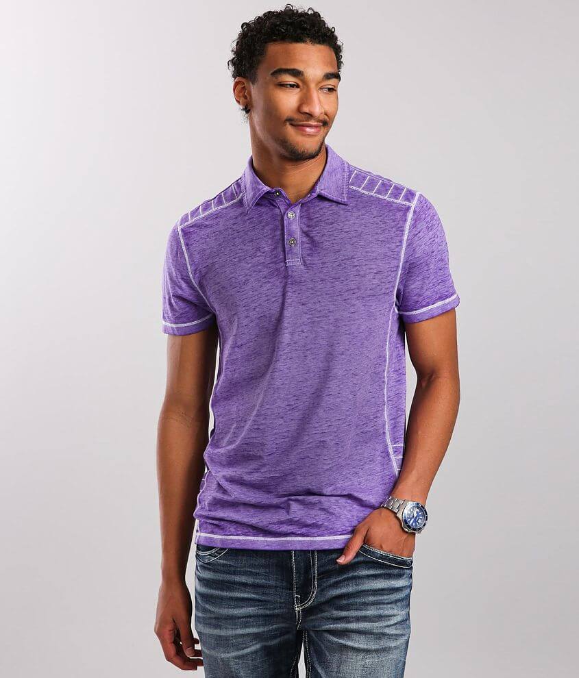 Buckle Black Burnout Polo