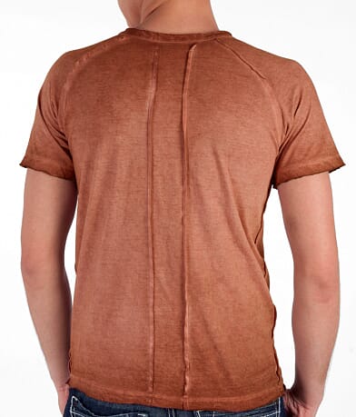 Buckle Black Mineral Wash Henley BACK
