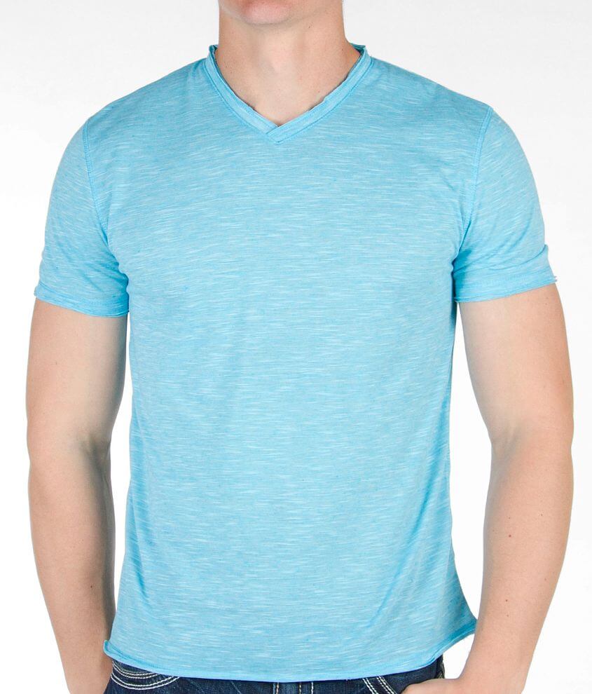 BKE Vintage Ash V-Neck T-Shirt front view