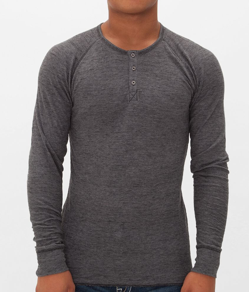 BKE Vintage Rogers Thermal Henley front view
