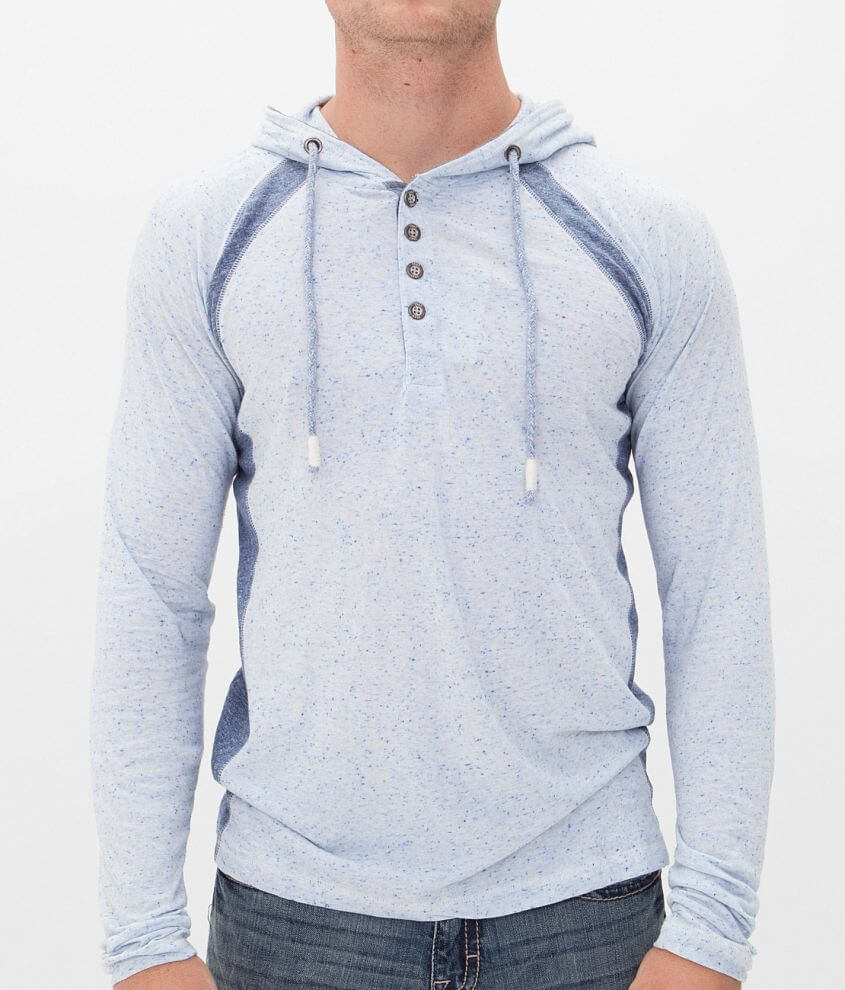 BKE Vintage Reilly Henley Hoodie front view