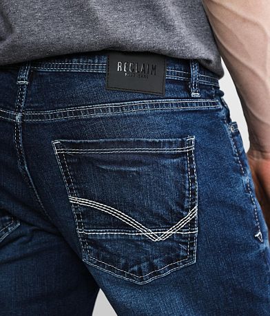 Reclaim Regular Straight Stretch Jean back pocket view
