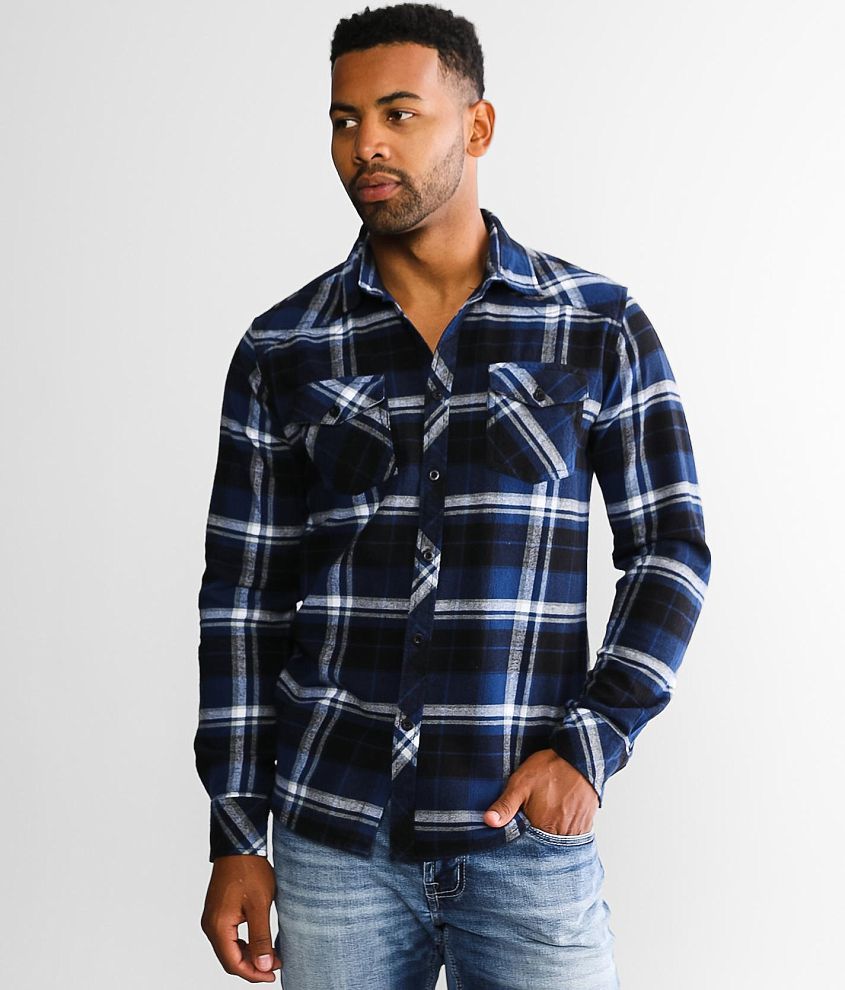 Reclaim Plaid Standard Shirt - Men's Shirts in Blue Black | Buckle