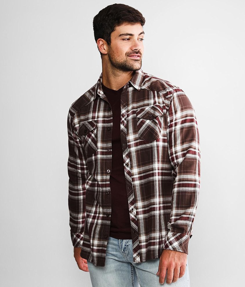 Reclaim Flannel Athletic Shirt front view