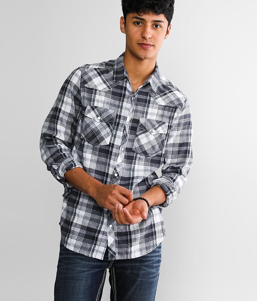 Reclaim Brushed Plaid Standard Shirt front view