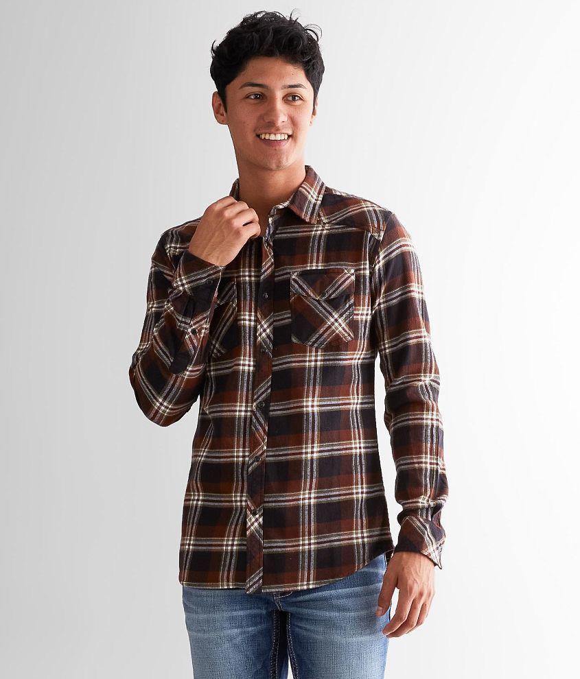 Reclaim Plaid Tailored Shirt front view