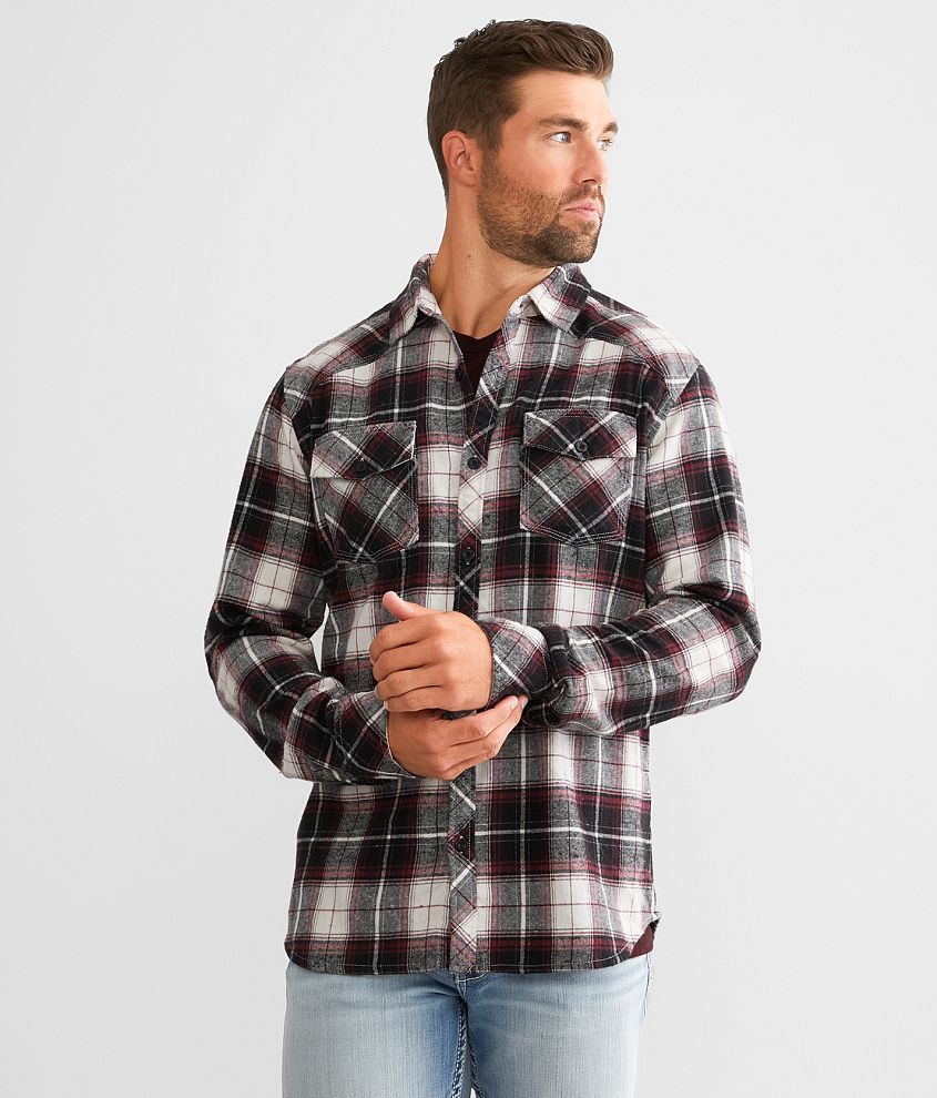 Reclaim Flannel Athletic Shirt front view